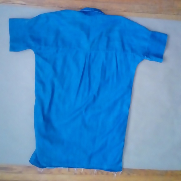 MADEWELL Raw Edge Denim Shirtdress L - Picture 3 of 14